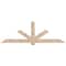 Ekena Millwork Kennewick Smooth Timber Gable Bracket, Douglas Fir, 96"W x 32"H x 5 1/2"D x 5 1/2"F, 8/12 Pitch GBW096X32X0606KEN00SDF - alternate 1